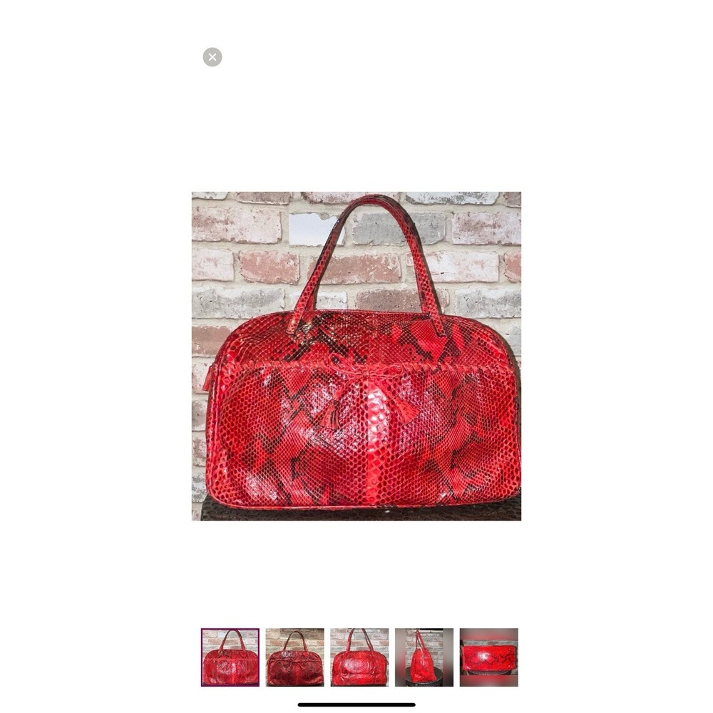 anya hindmarch leather python satchel
